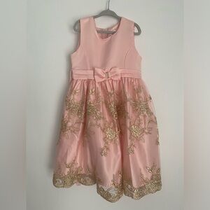 Pink and Gold formal girls dress size 6